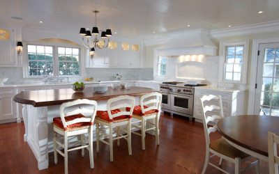 Elegant White Kitchen in Garden City Long Island by Designer Ken Kelly CKD