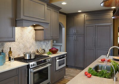 Grey Kitchen Great Room in Roslyn, NY | Grey Kitchen Designs Ideas