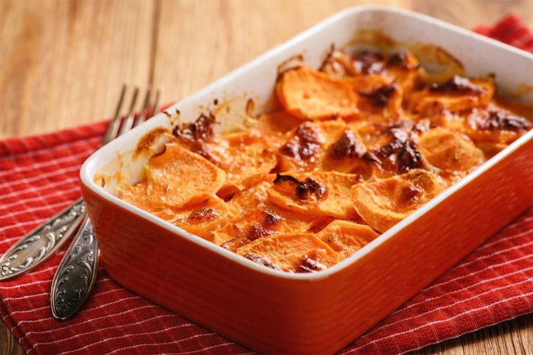 Sweet Potato Anna - Layered Potatoes - Ken Kelly Kitchen Recipes